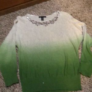 INC sweater jeweled collar